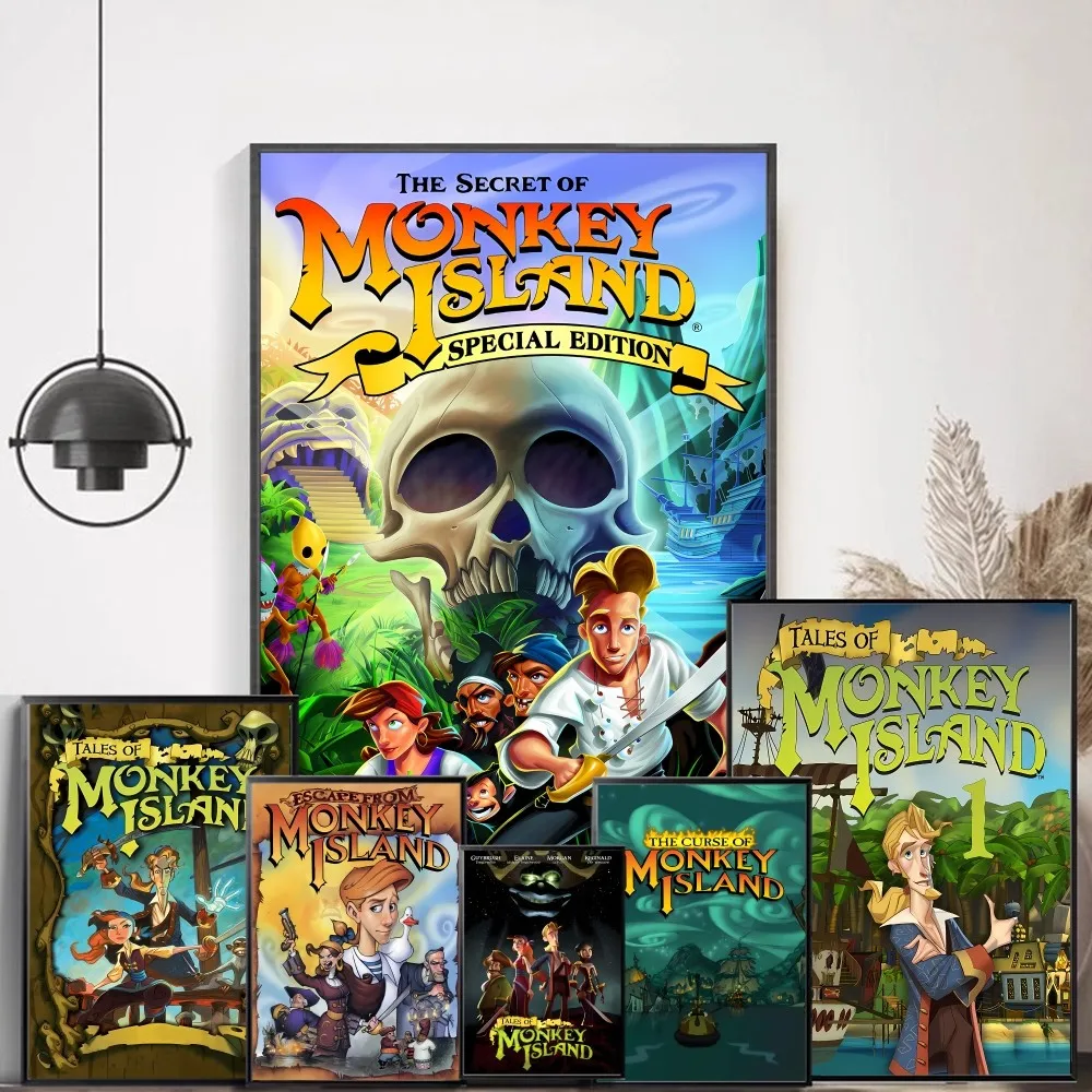 Classic Game The Secret Of Monkey Island Metal Classic Movie Posters HD Quality Poster Wall Art Painting Study Nordic Decor