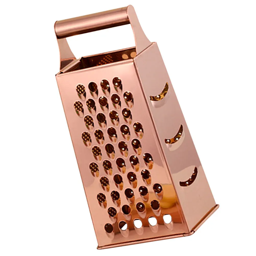 

Stainless Steel Grater Vegetable Rose Gold Non Slip Handle Multipurpose Kitchen Tool Cheese Shredder Veggie Slicer Easy