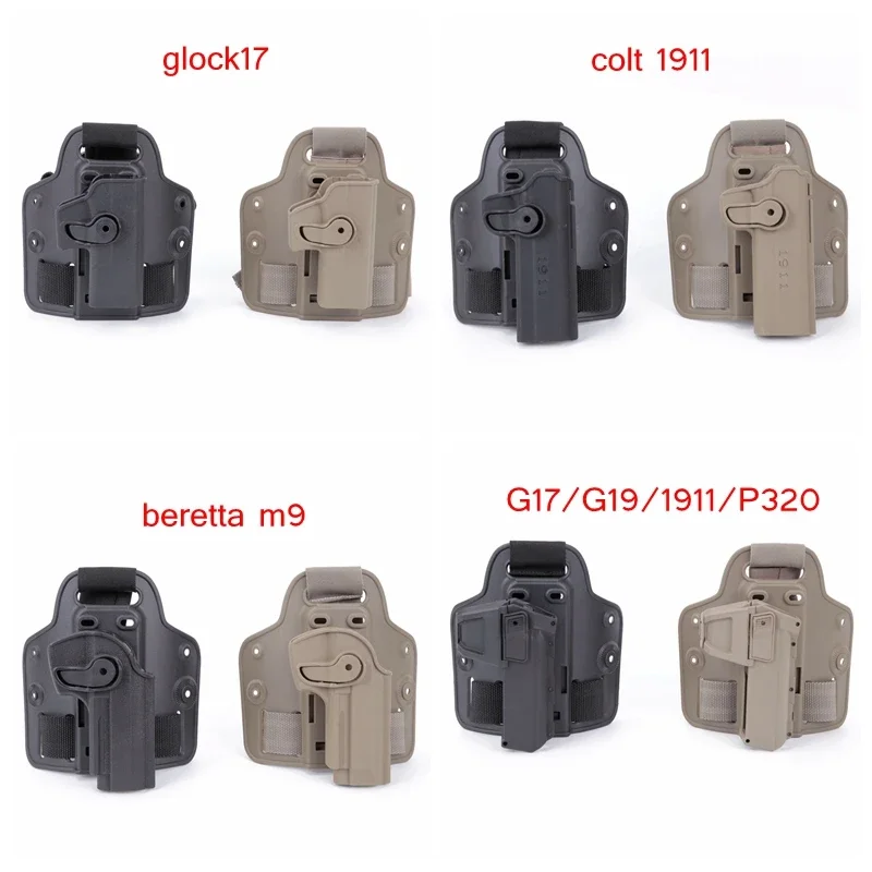 Hunting Down Leg Platform Tactical Glock G17 G19  Thigh Down Leg Pistol Thigh Holster Leg Plate Colt 1911 SIG P320