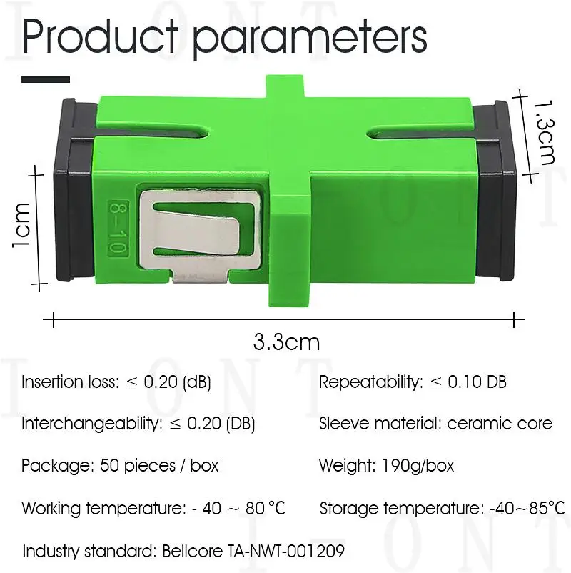 Imagem -06 - Apc Adaptador Novo sc Fêmea Fibra Óptica Simples Único Modo sc Flange com Flange Acoplador de Fibra Plástica sc