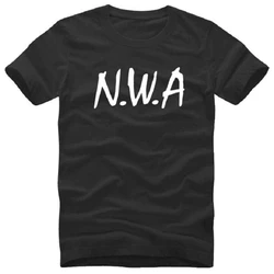 NWA N.W.A. T Shirts Men Hot Sale Short Sleeve Letter Printed Men's T-Shirt Fashion Male Street Rap Hip Hop Summer Casual Tees