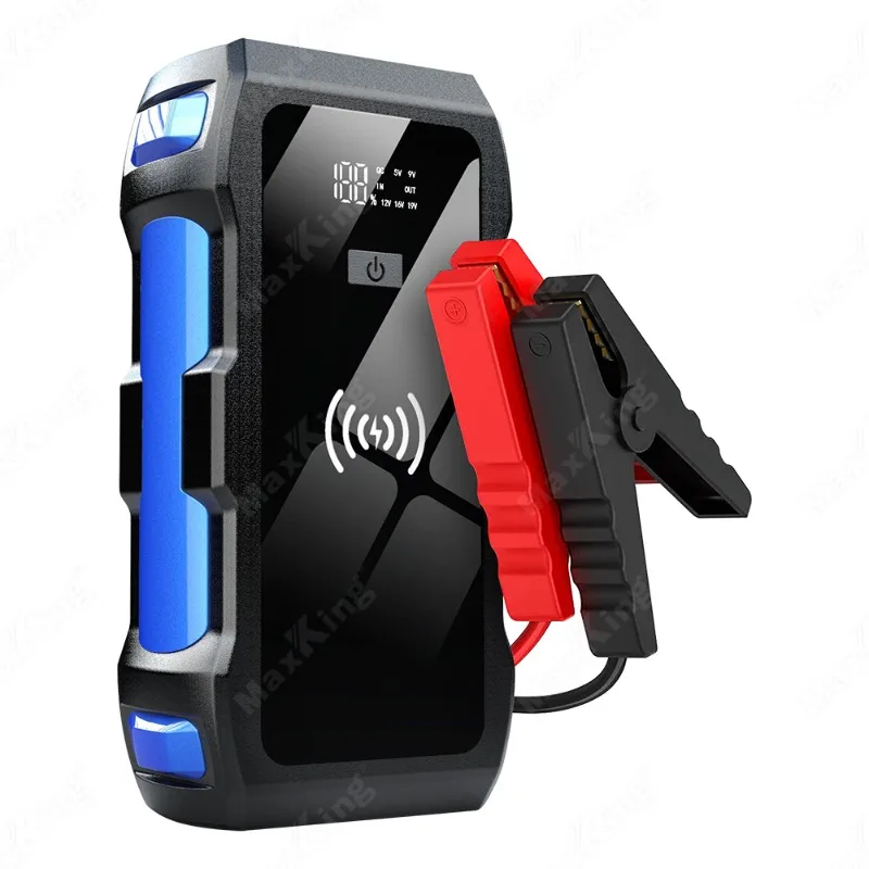 New Style Wireless Portable Waterproof Car Jumper 12V 600A Portable Battery Car Power Bank Jump Starter LCD display