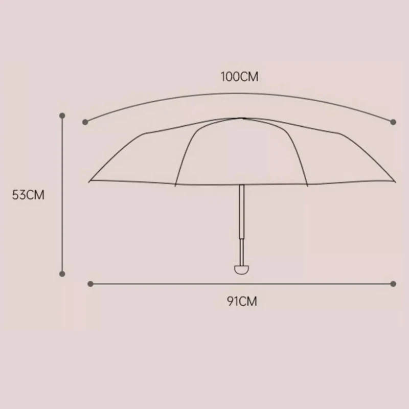 Mini Folding Sunscreen Umbrella with Case Ultraviolet-proof Sunny & Rainy Rain Umbrella Portable Capsule 5 Folding Women Parasol