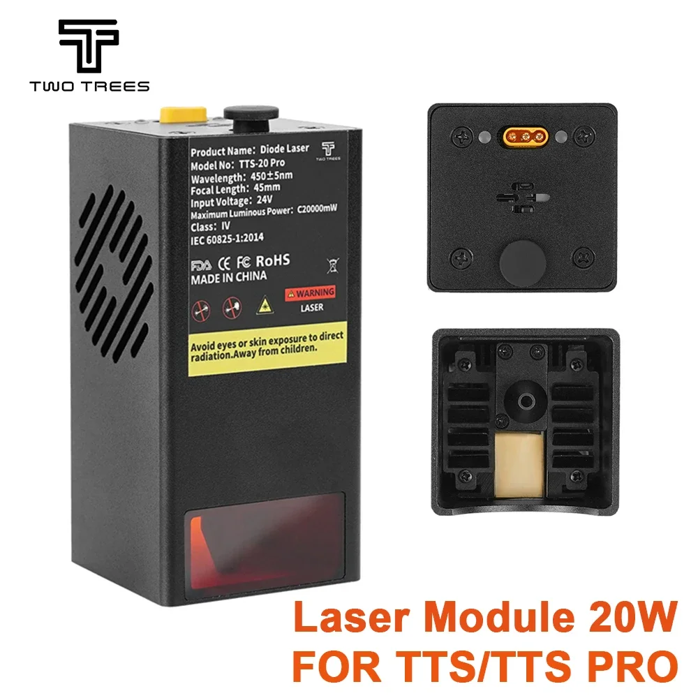 

Лазерный модуль Twotrees 20W, выходная мощность 130W, для лазерного гравера TTS/TTS PRO, станка для резки и гравировки с ЧПУ, инструменты для самостоятельной обработки дерева.