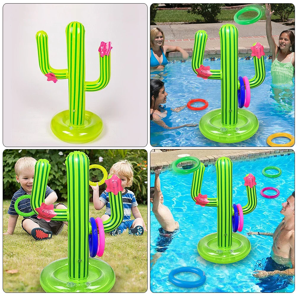 3 sets Cactus Ring Strandspeelgoed Spel Feestdecoraties Zomer Zwembadspellen Gooien Speelbal Kinderen