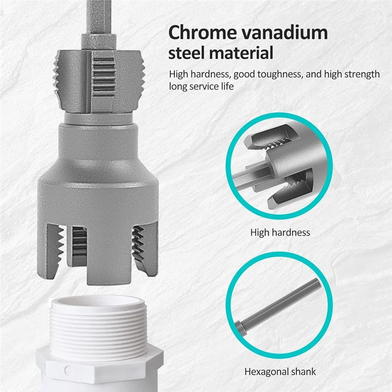 【B07R】Интегрированный инструмент для нарезания резьбы внутренних и внешних труб 1/2 "(DN15) 3/4" (DN20) Инструменты для резьбы по размере электрической дрели (1/2" и 3