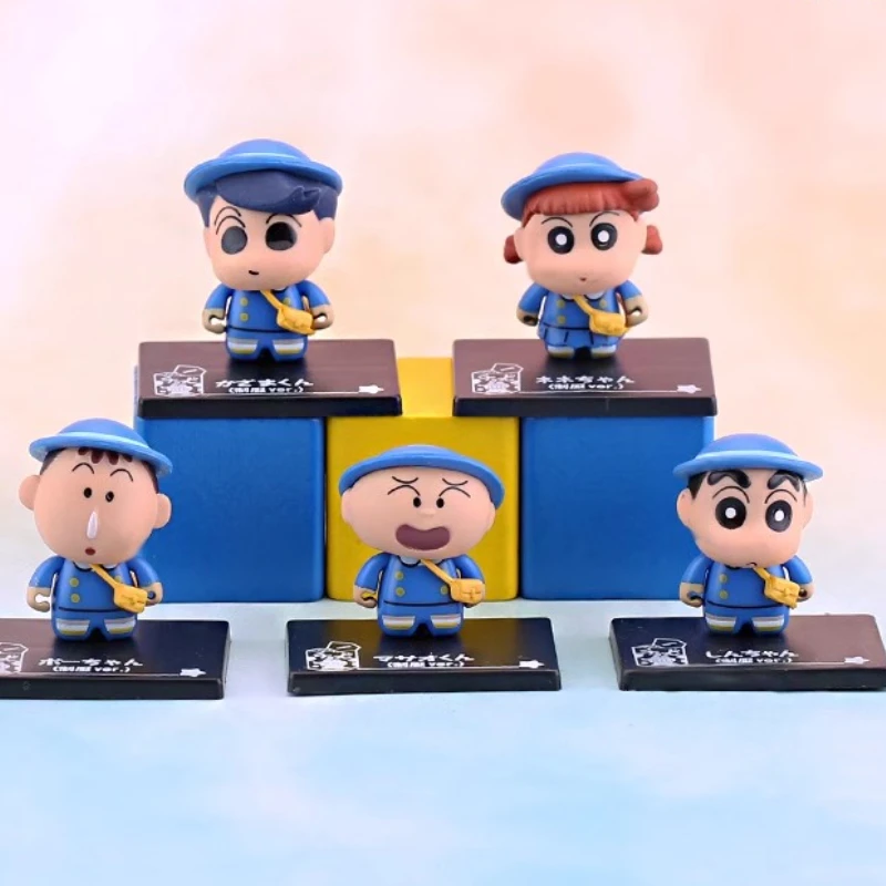 

Bandai Crayon Shin-chan School Uniform Blind Box Sakurada Nene Sato Masao Boochan with Yellow Backpack Model Collection Kid Gift