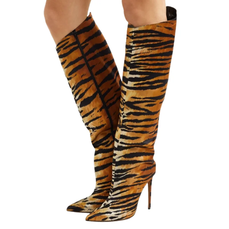 2025 New Women Over The Knee Boots Sexy Ladies Party High Heels Shoes Pointed Toe Stiletto Women Long Botas Femininas