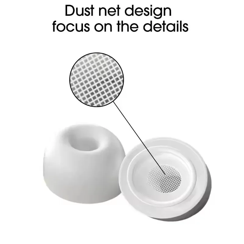 Мягкие силиконовые насадки для наушников Airpods Pro, беспроводные Bluetooth-наушники, чехлы, шапки, подушечки для наушников, насадки для ушей, 2 шт./пара
