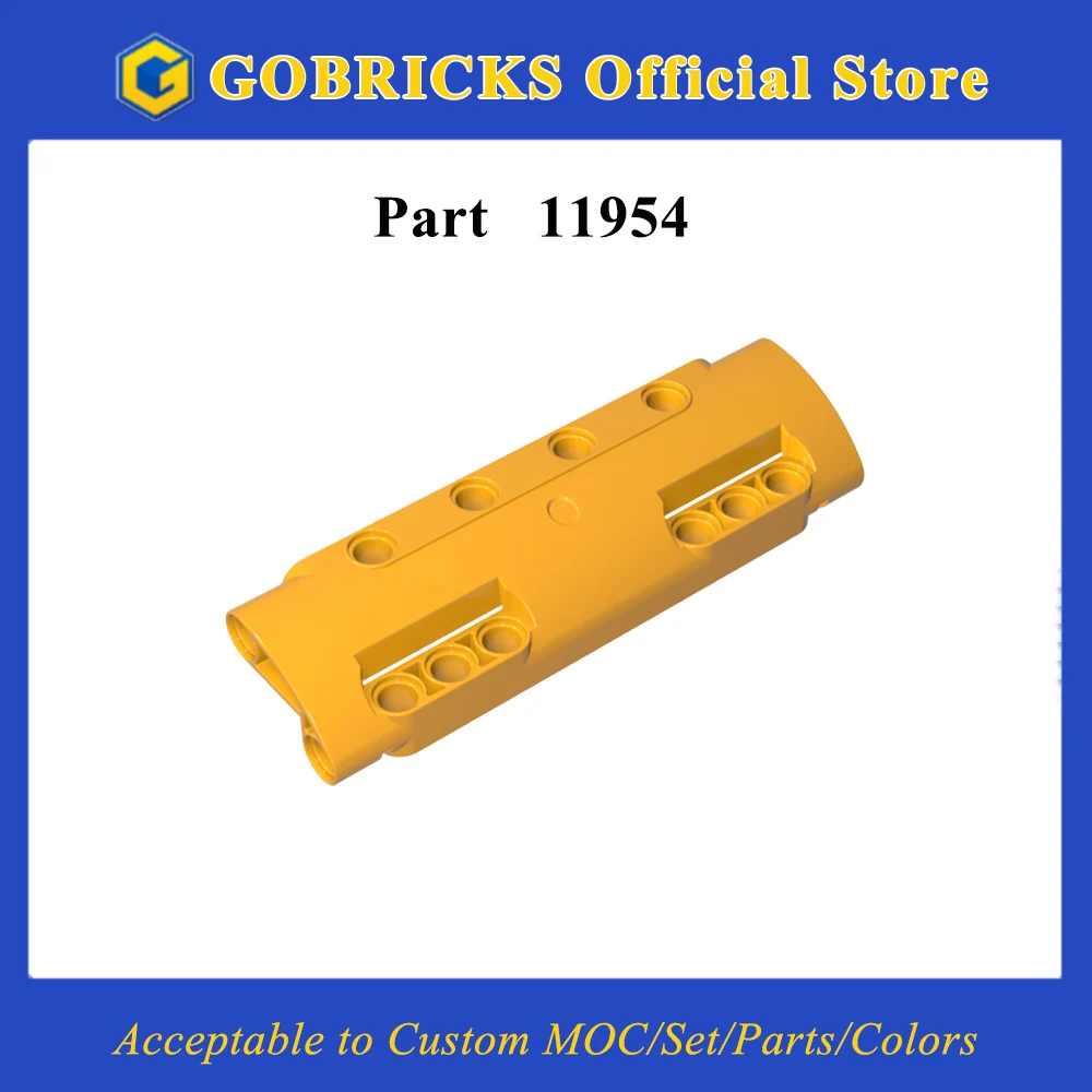 

Gobricks 11954 1PC MOC Technical Curved Panel 11x3 Bricks with 10 Pin Hole Parts Building Blocks Assembles Brain Toy Gift Model