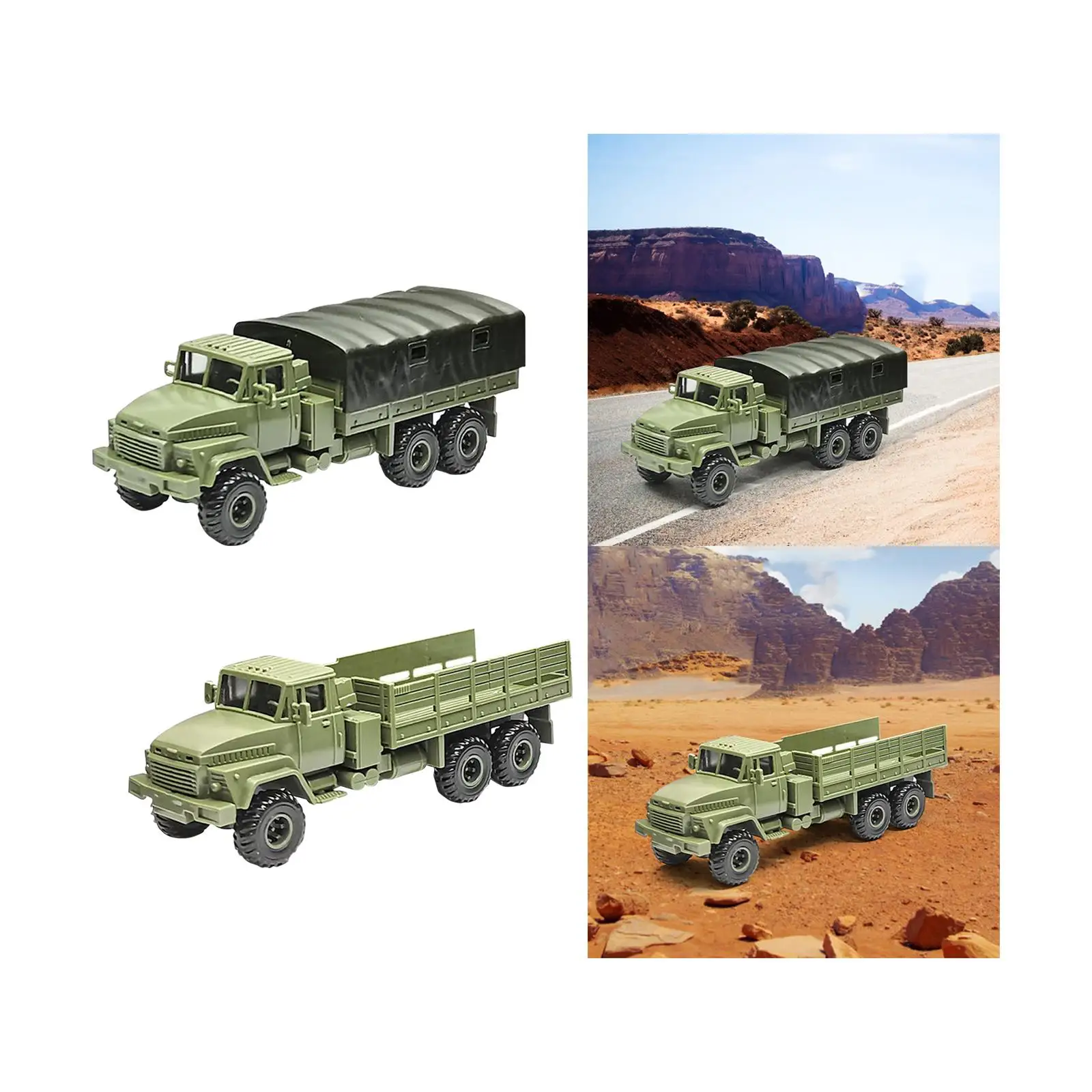 Armored Model Car Diecast puzzle Vehicles 1/72 Armored Cargo Truck Transport Carrier Truck for Collection Boys Display Adults