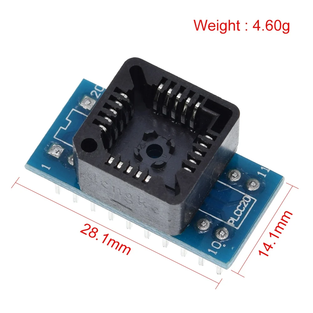 PLCC20 PLCC28 PLCC32 PLCC44 to DIP 20 28 32 44 USB Universal Programmer IC Adapter Tester Socket for TL866CS TL866A EZP2010 image 5