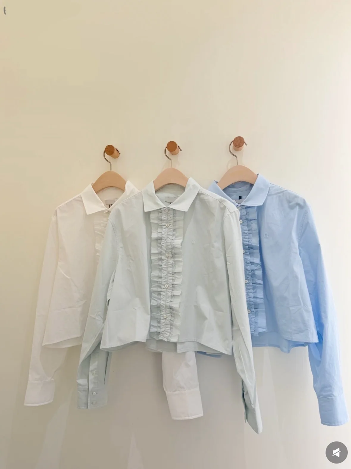 

Женская повседневная укороченная рубашка-жакет оверсайз с кружевным воротником, хлопковая, с длинным рукавом, для весеннего сезона