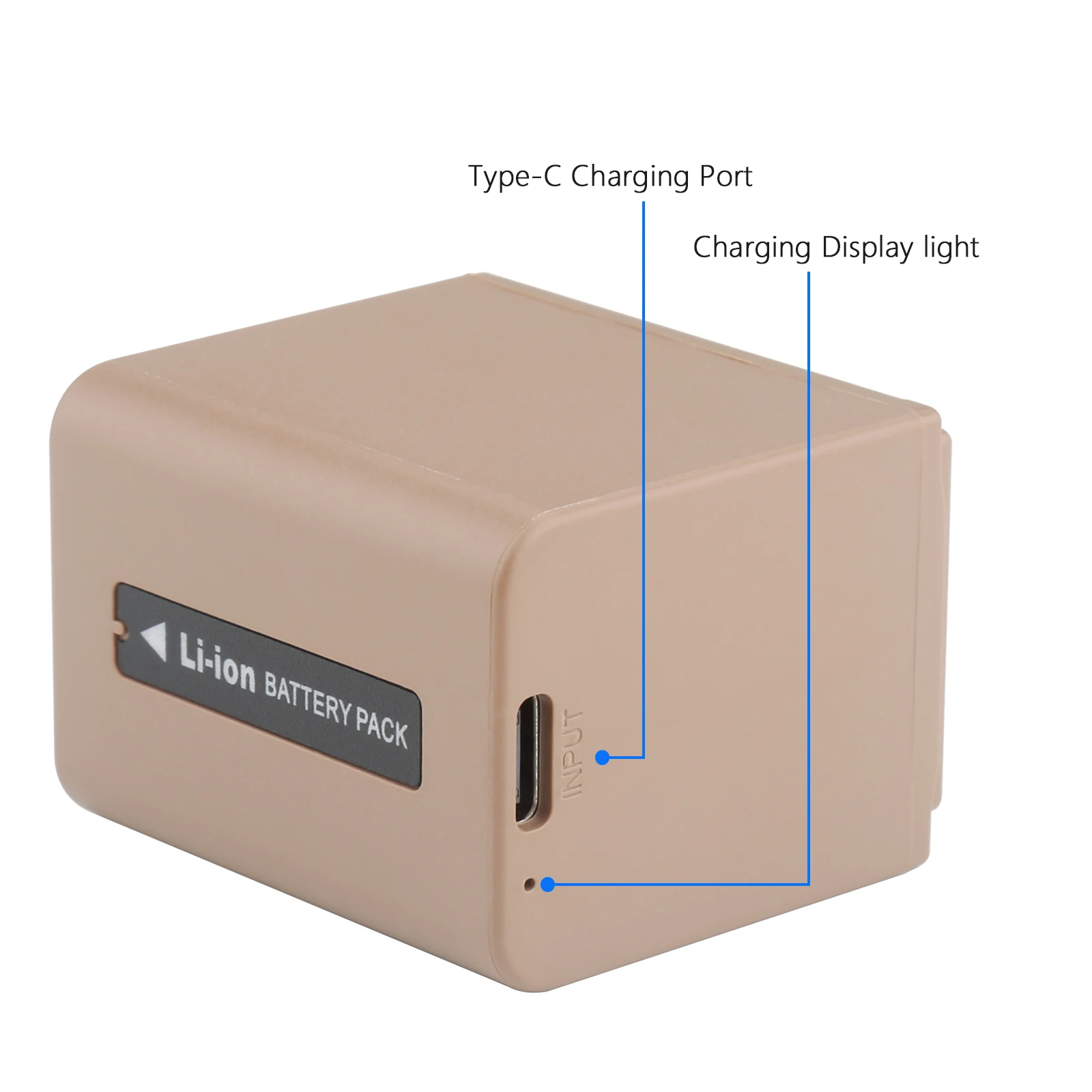 1900mAh NP-FV70A NP FV70A NP-FV70 Battery with Type-C Charging Port  For Sony AX700 AX45 60 AX100E AXP55 HDR-CX230 HDR-CX150E