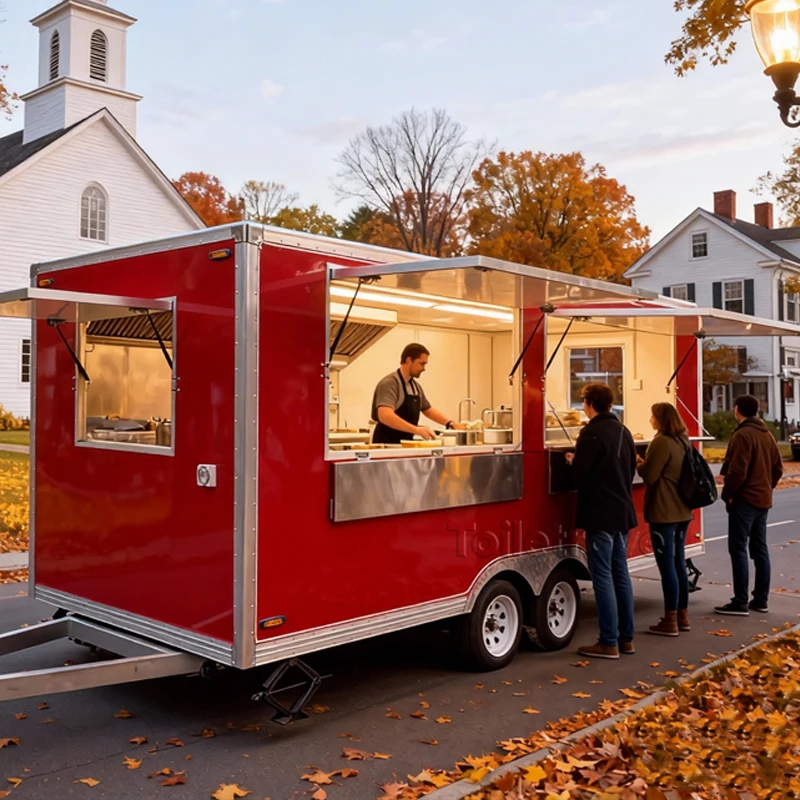 

Прицепной коммерческий фудтрак для мороженого с кондиционером, мобильный уличный фудтрак с кондиционером
