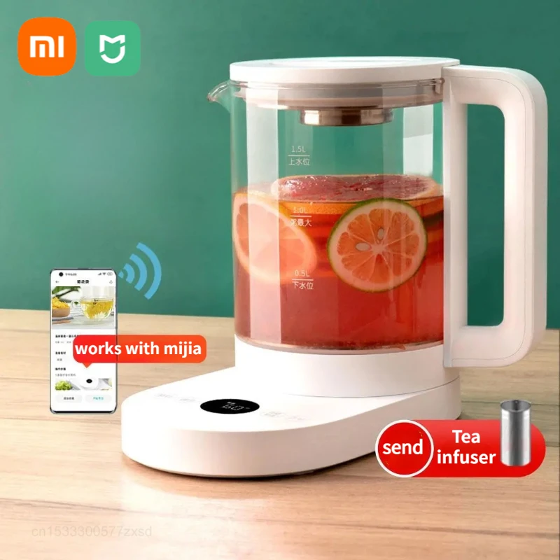 Xiaomi Mijia Multifunctional Health Pot Home Office Thermal Kettle Appliances 304 Stainless Electric Kettle LED Screen Display