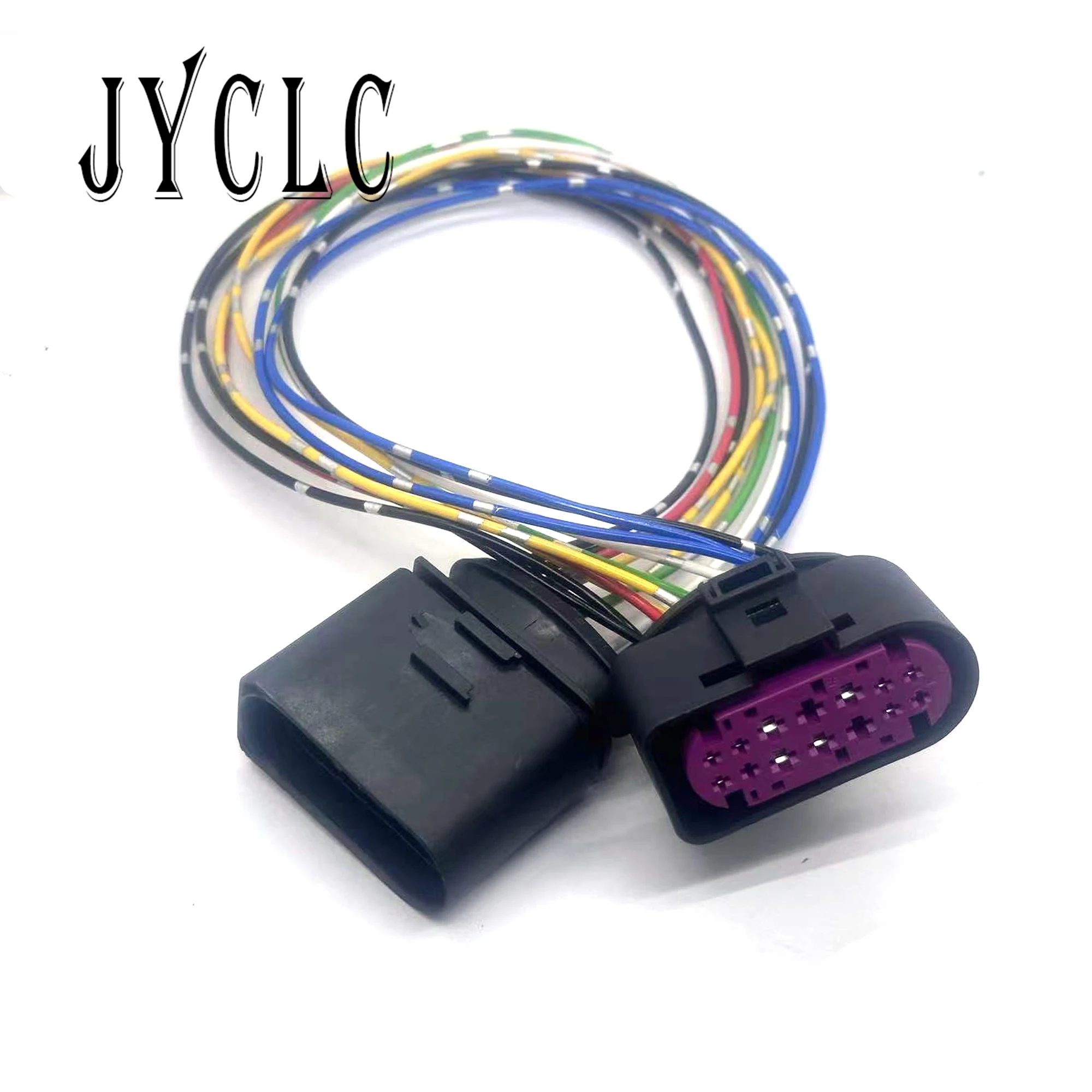 

1 set car male female harness connector plug car hernia headlight connection plug car modified connector for VW Audi