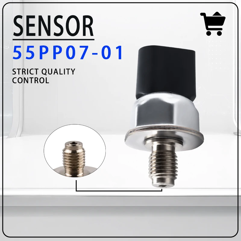 Automotive Sensor 55PP07-01 Monitors Fuel Common Rail Pressure Suitable For Delphi HYUNDAI Vehicle Spare Parts XH3124