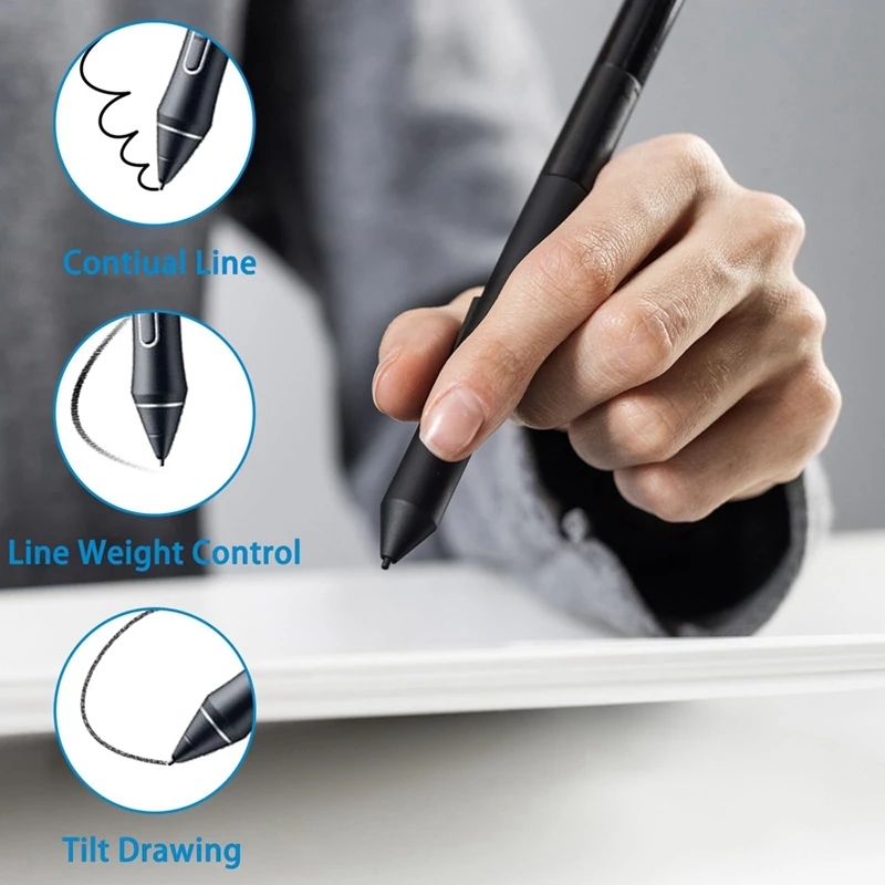 Hot 10Pcs/Lot Standard Pen Nibs Replacement For Wacom PTH-460,PTH-660,PTH-860,DTH-1320,DTH-1620 Pens With Removal Tool