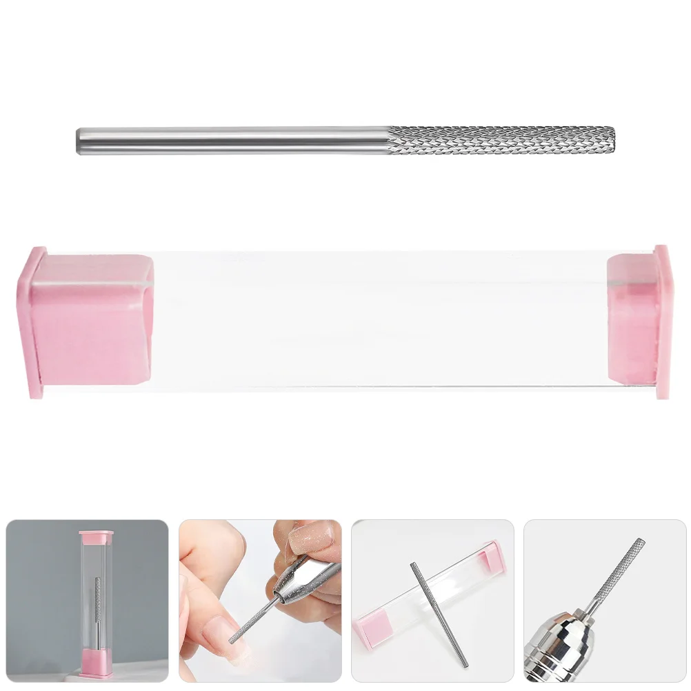 Forets à ongles en carbure pour manucure, outil de meulage en acier au tungstène, tête de marche, traitement de Surface lisse électrique