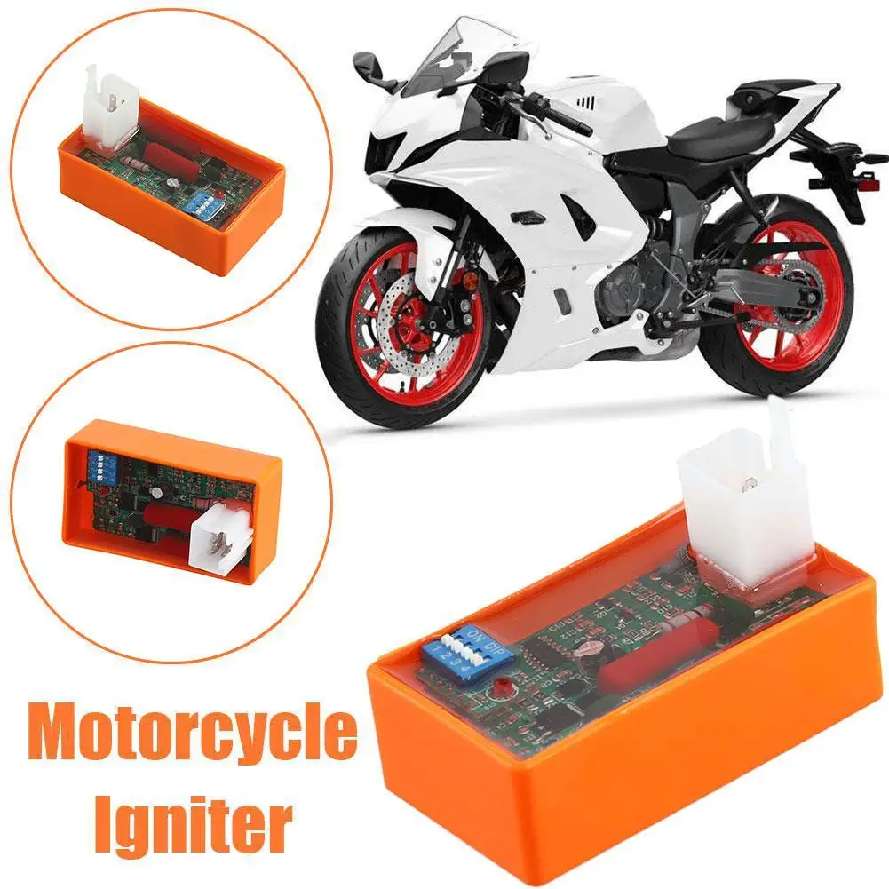 Encendedor de motocicleta, caja CDI AC de 6 pines con interruptor DIP, límite de velocidad de encendido de motocicleta 4000-12000 para FT150 RX150 ML125 Racing T5F8