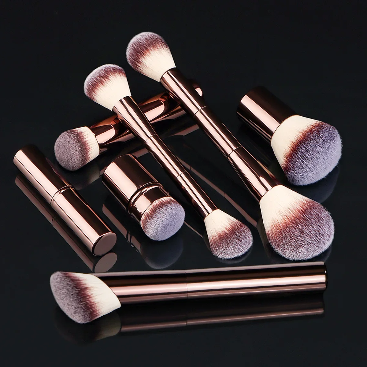 Make-up Pinsel Powder Foundation Concealer Rouge Bronzer Lidschatten Augenbrauen Eyeliner Sculpting Pinsel Metallgriff Make-up-Tools