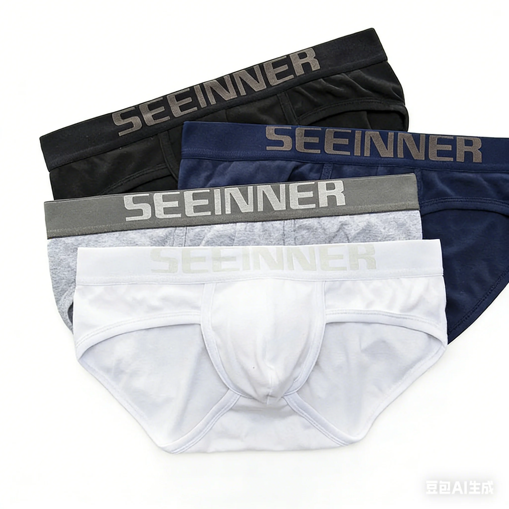 

Ribbed Cotton Buoge Briefs for Men Breathable Cozy Underwear Male Low Rise U Convex Pouch Panties Sweat Absorb Sports Underpants