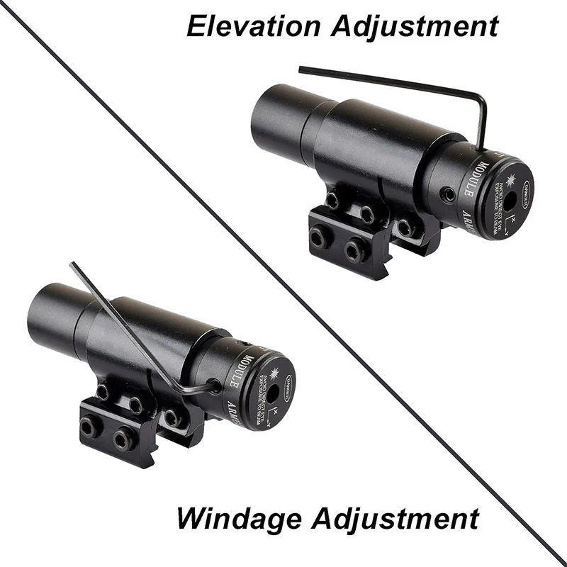 Tactical 655nm Red Dot Laser Sight Scope with Picatinny Weaver Rail 22mm Mount for Glock 17 19 20 21 22 23 30 31 32 Sd Laser