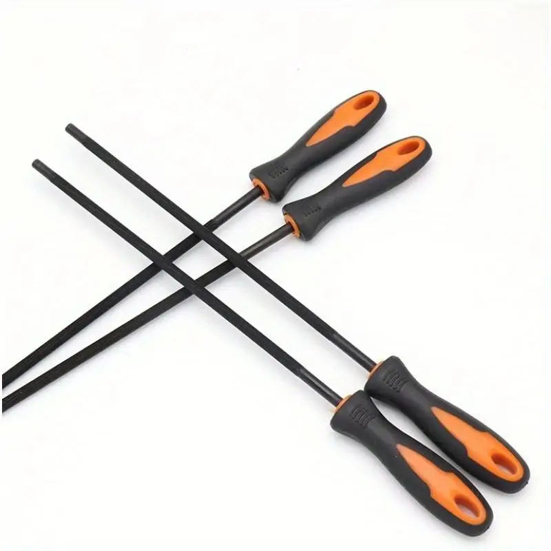 1Pc Round Wood File Steel Rasp Needle Files Sharpening Chain Saw Sharpener Woodworking Electric Small Large Hand Tool