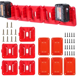 5/10 Pack 14.4V 18V Battery Storage Rack Machine Holder for Dewalt/Makita/Milwaukee Li-ion Battery Wall Mount Tool Bracket