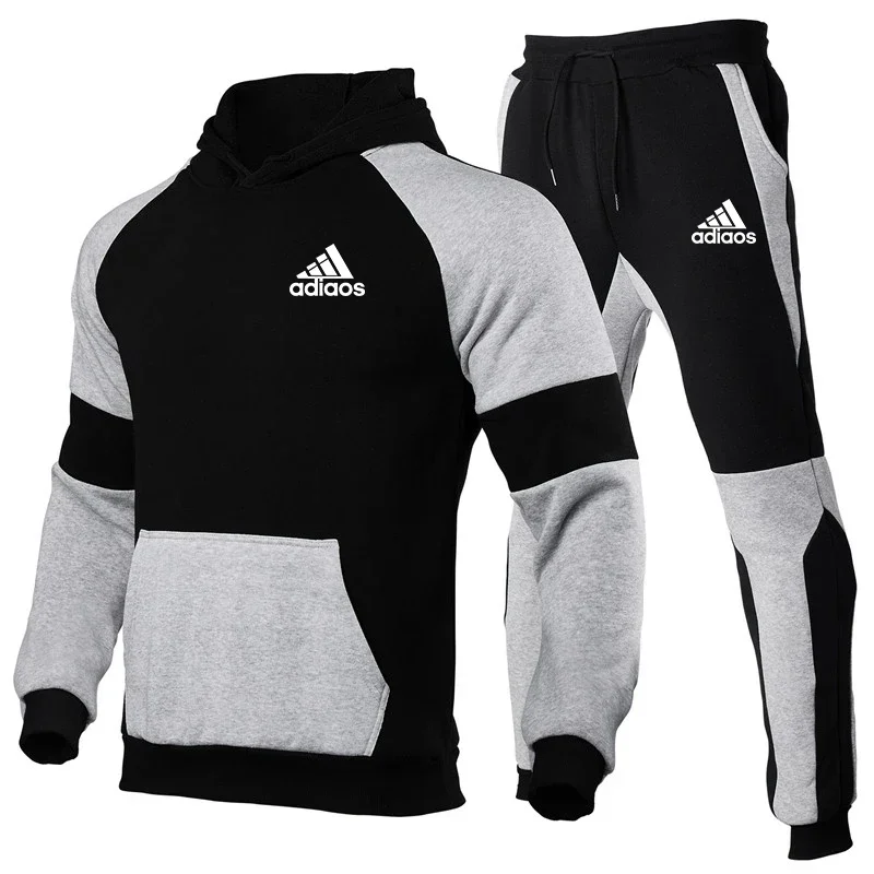 

Autumn And Winter Fashion Leisure brand Men's New Set 2025 Tracksuit Track Suits Male Sweatsuit Long sleeve Hoodie 2 piece set