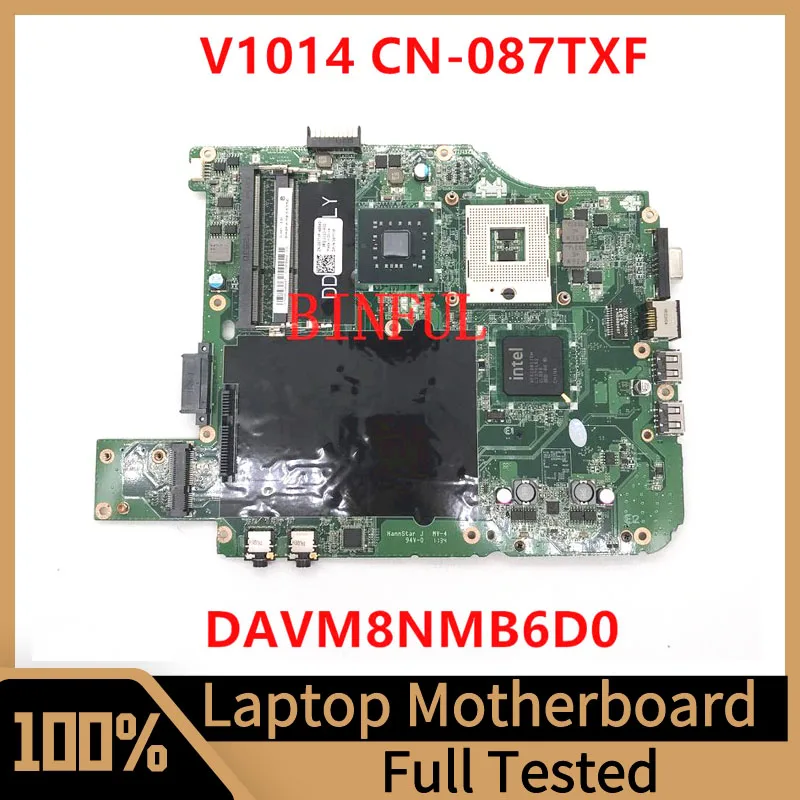 

CN-087TXF 087TXF 87TXF Mainboard For DELL 1014 V1014 Laptop Motherboard DAVM8NMB6D0 SLB94 100% Full Tested Working Well