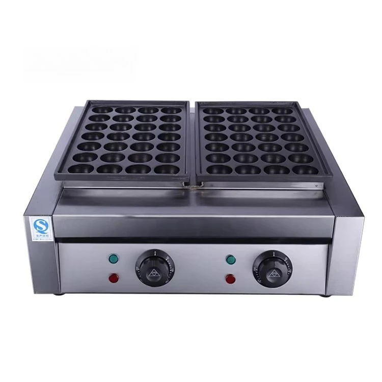 Commercial Electricity 56 Holes Fish Ball Bbq Oven 4000 W Gas Takoyaki Maker Snack Machine