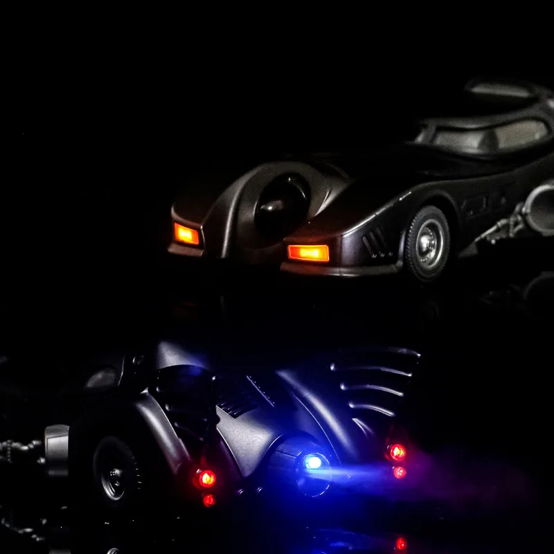 1:24 Batmobile Bat 1989 alliage moulé sous pression voitures modèle métal Simulation son lumière retirer Hot Wheels enfant cadeau de noël décoration