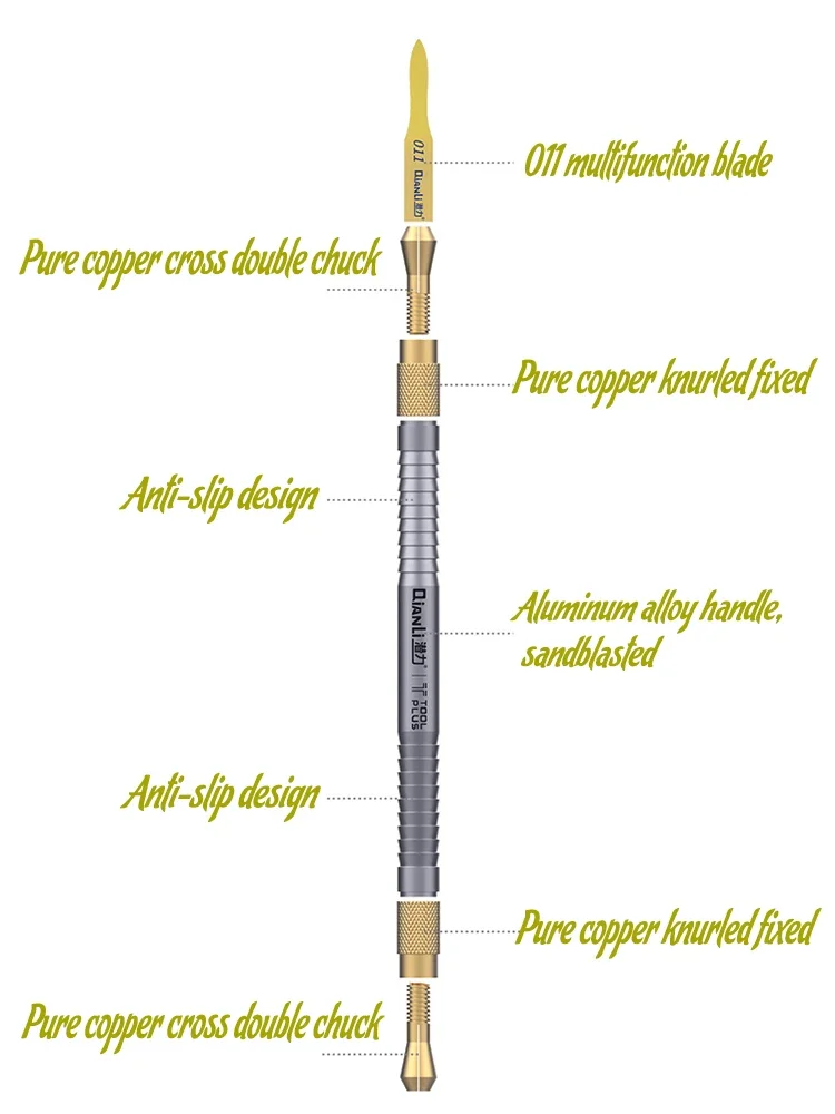 QIANLI 011 multi-functional degumming removing tin knife set for IPHONE disassembly CPU motherboard separation service hand tool