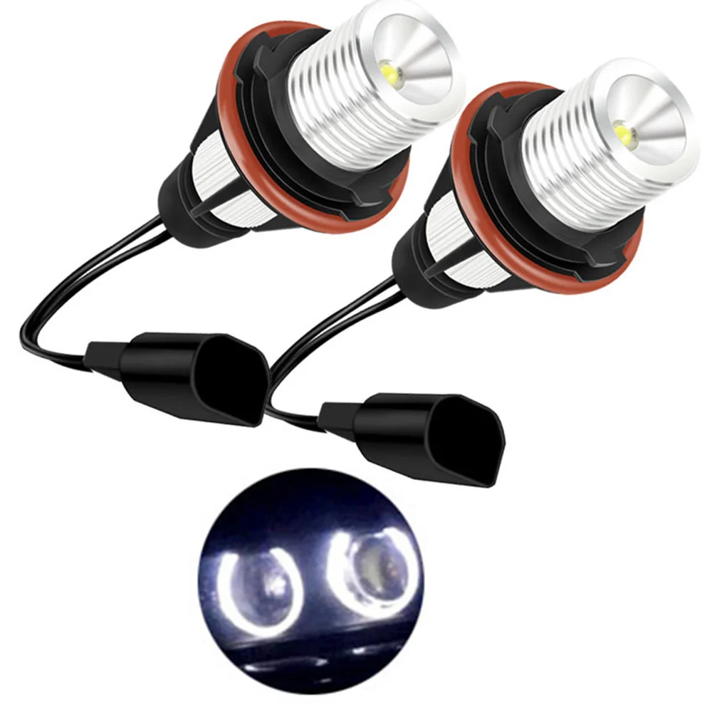 Für BMW E39 E53 E60 E31 E63 E64 E65 E66 E83 E87 Helle Scheinwerfer 2 Stück LED Angel Eyes Markierungsleuchten DRL Tagfahrlichter