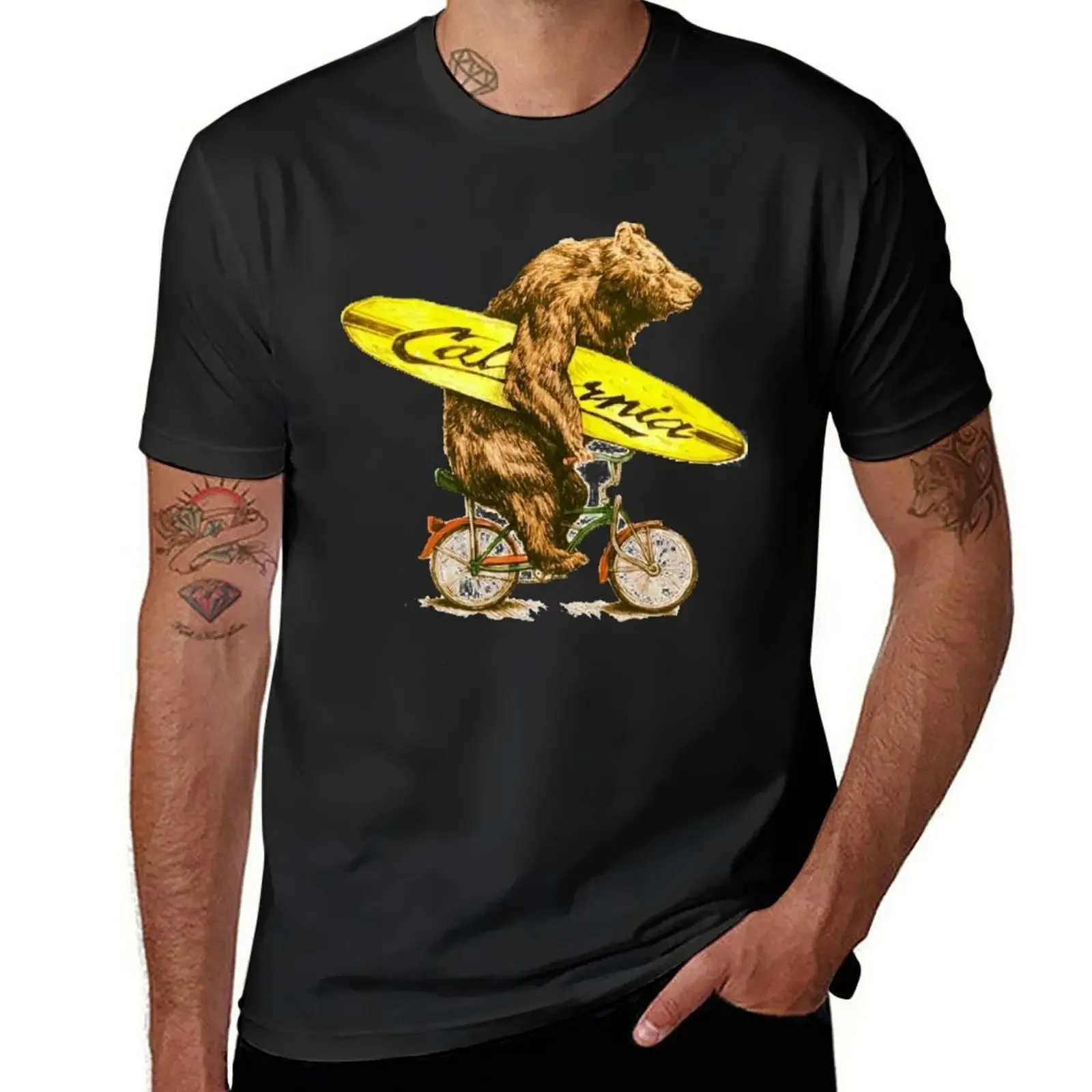 

California T-Shirt shirts graphic tees oversize t-shirts man korean fashion graphic t shirts clothes for men