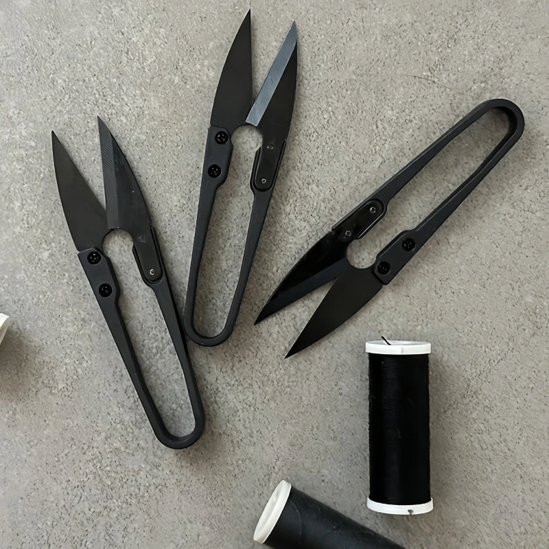 1-5 Stück Näh-Scheren U-Form Näh-Clipper Perlenfaden-Schneider Fadenabschneider Nähzubehör Stickerei-Stoffschere – Detail 6