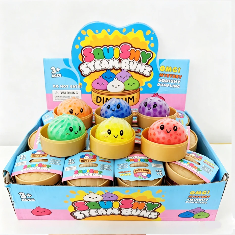 Blind Box Colorful Simulated Dumpling Squishy Relaxing Relieve Anxiety Antistress Enhance Happiness Rebound Squeeze Reliever Toy - view 5