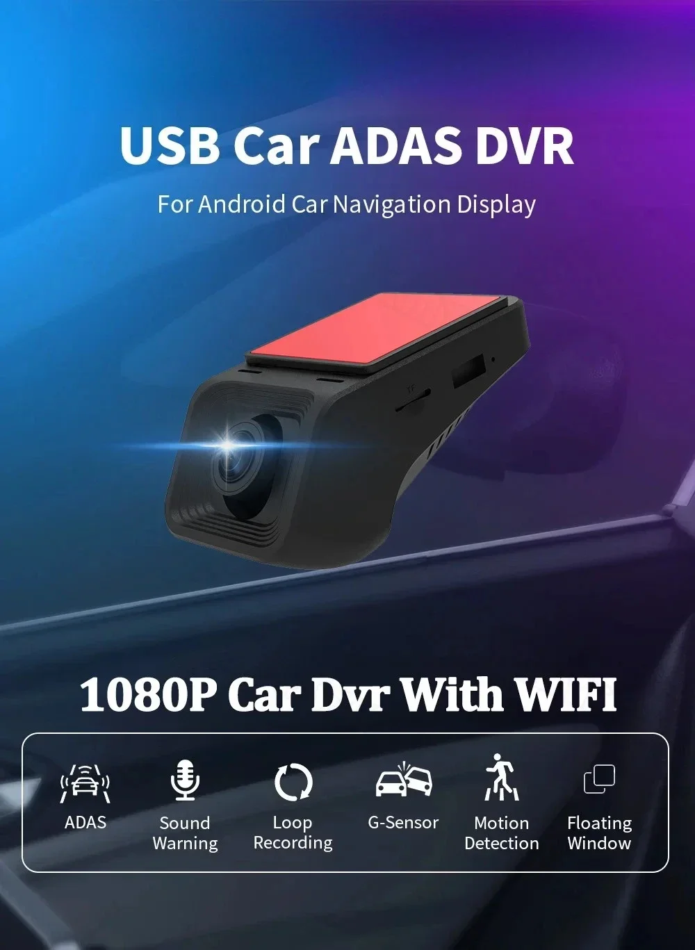 

Advanced Wireless Dash Cam with ACC Mode – 24/7 Loop Recording, Night Vision & App Alerts for Car Safety