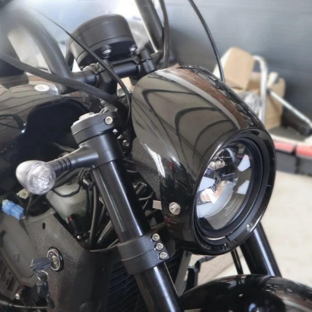 For Benda Darkflag 500 modification accessories: original headlight cover, retro front windshield diffuser cover