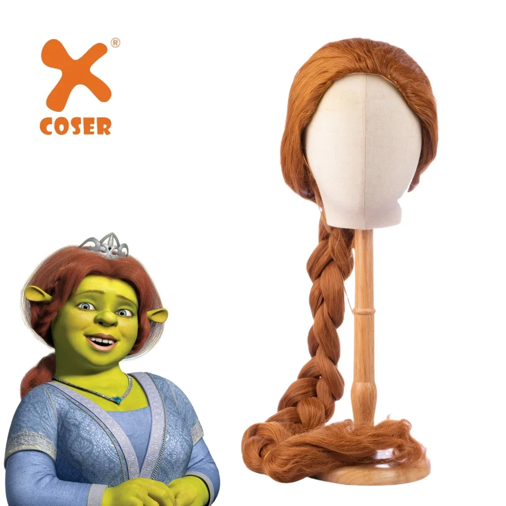 

Xcostume Princess Fiona Wig Ultra-long Brown Braid Hair Cosplay Props for Women Halloween