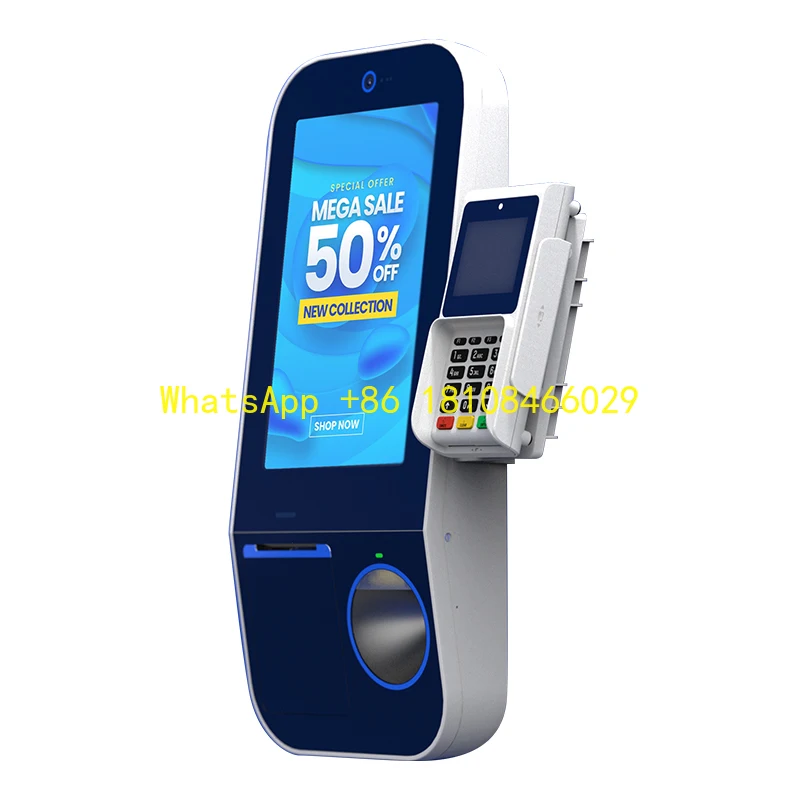 دفع فواتير آلة النظام مع الطابعة والماسح الضوئي لإدارة طابور كشك الطلب الذاتي في المطاعم #1