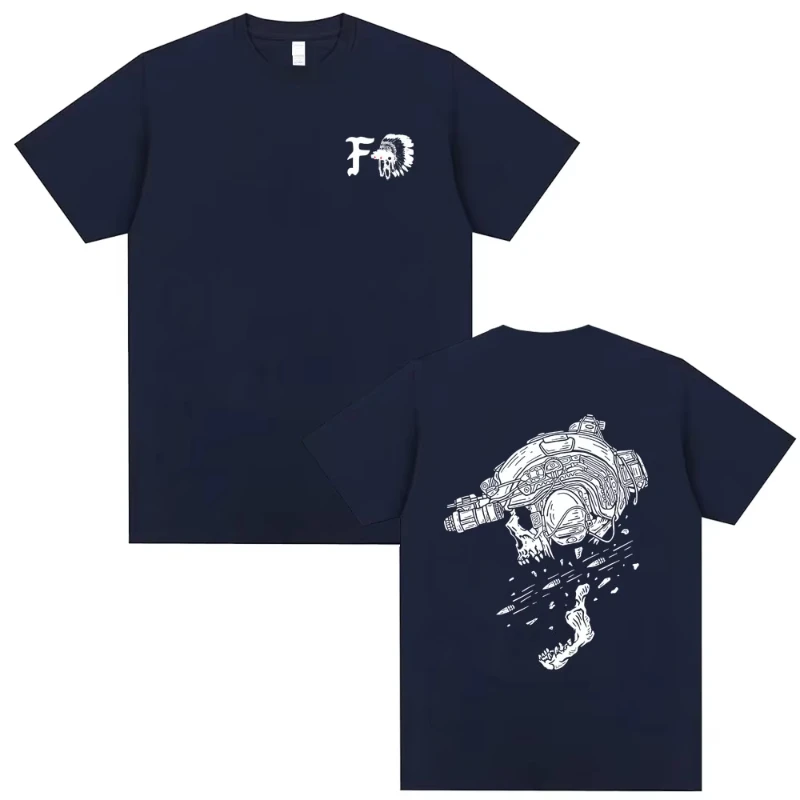 Forward Observations Group Graphic T-shirt Skeleton Men Women Fashion Oversized Cotton T Shirts Male Casual Vintage Streetwear