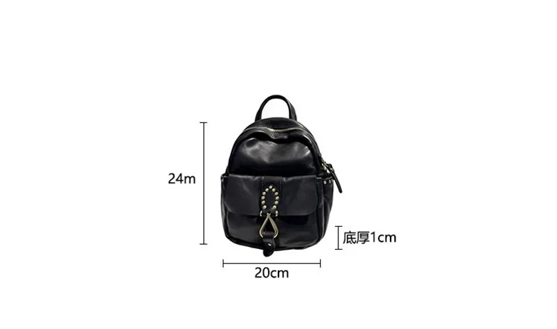 PNDME fashion high quality genuine leather women's black backpack designer luxury cow leather ladies outdoor travel bagpack