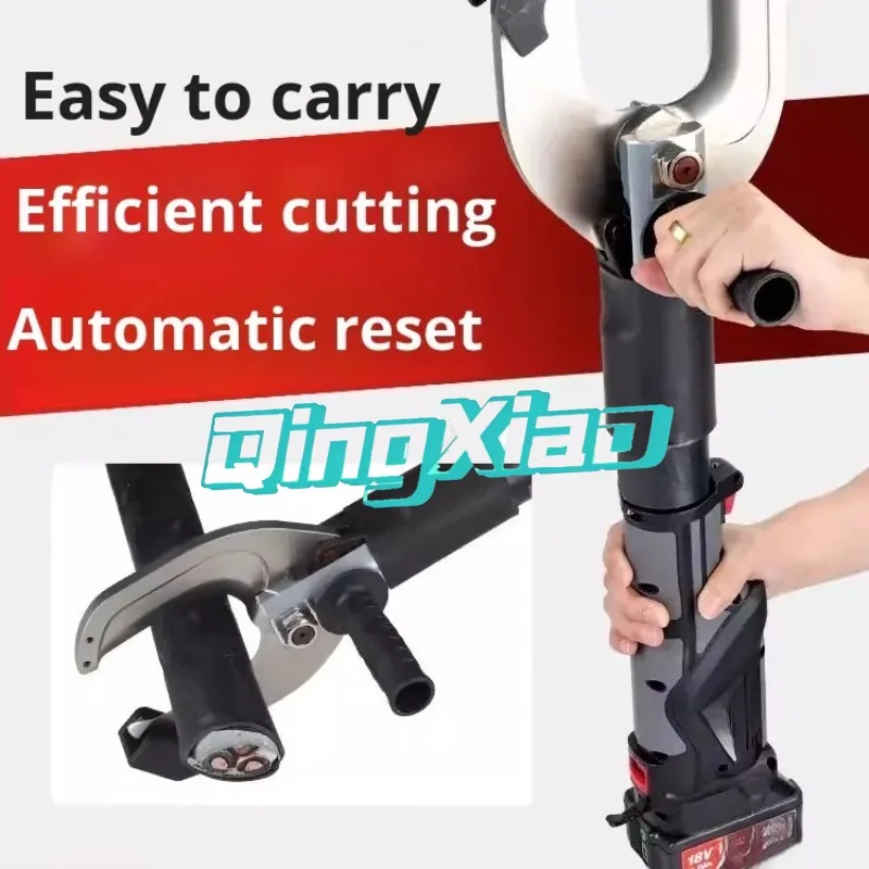 Straight Handle Mini Electric Hydraulic Cable Cutter Cordless Copper Aluminum Steel Core Aluminum Stranded Wire Cutter 2 In 1