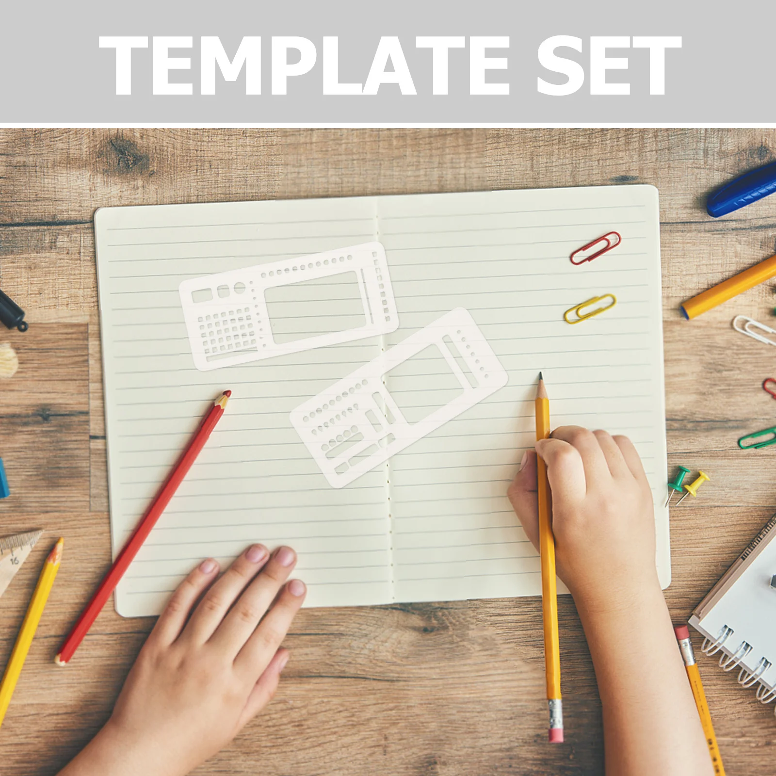 3 set Journal Planner Template Set Reusable Record Stencils For Scrapbooking Daily Planning Flexible Layouts Notepad Journal