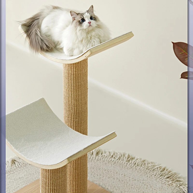 Wooden Cat Towers, Scrapers for Narrow Spaces, Scratcher Tower, Tree Carrier, Training Supplies, House Accessories, Pet Products