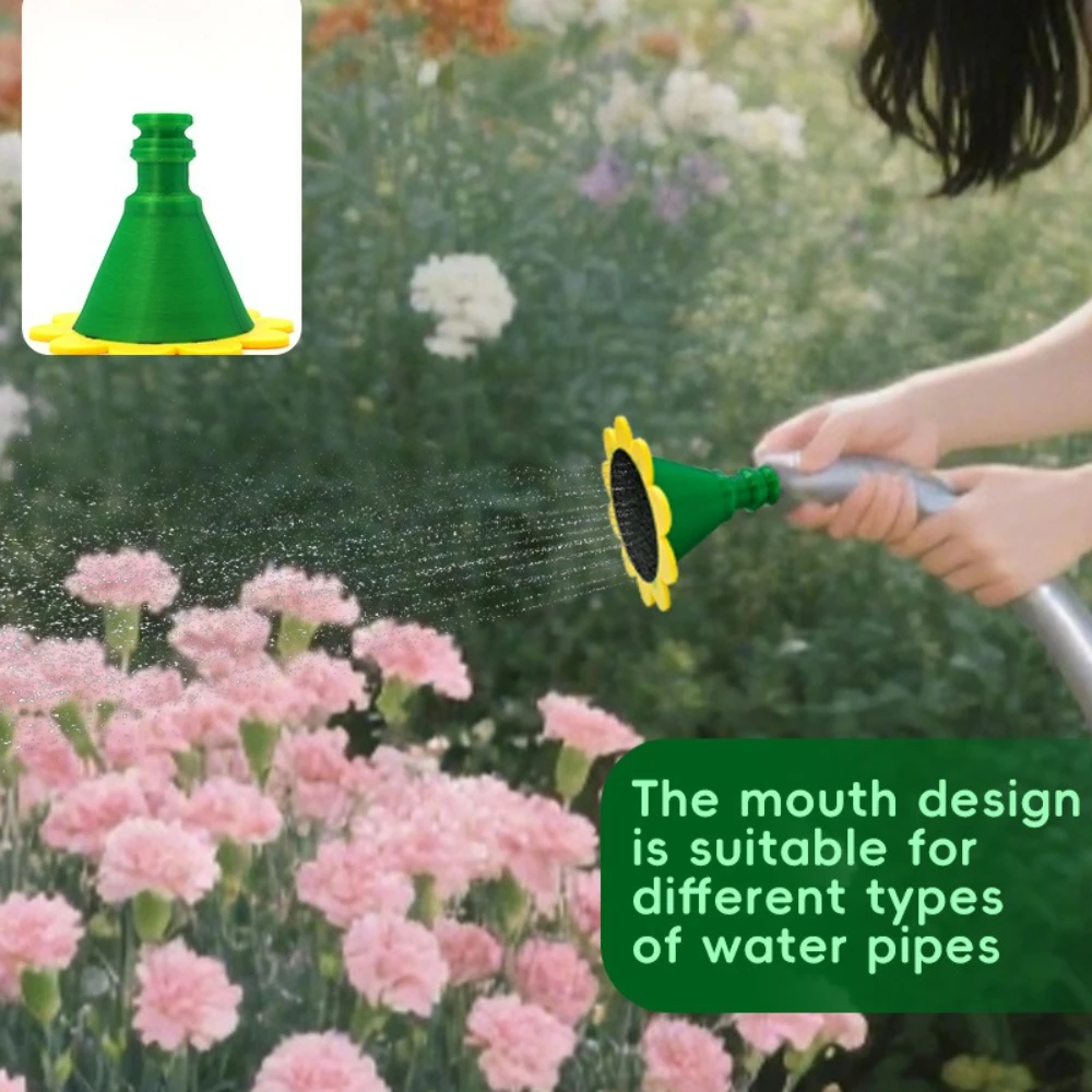 

New Cute Design Garden Watering Tool Sunflower Garden Nozzle Plastic Universal Outdoor Yard Shower Lawn Garden Sprinklers