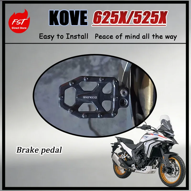 FOR KOVE Modified Brake Pedal Plate 625X 525X 500X 400X Integral Stamping Molding Widened Aluminum Alloy High Grip for Enhanced